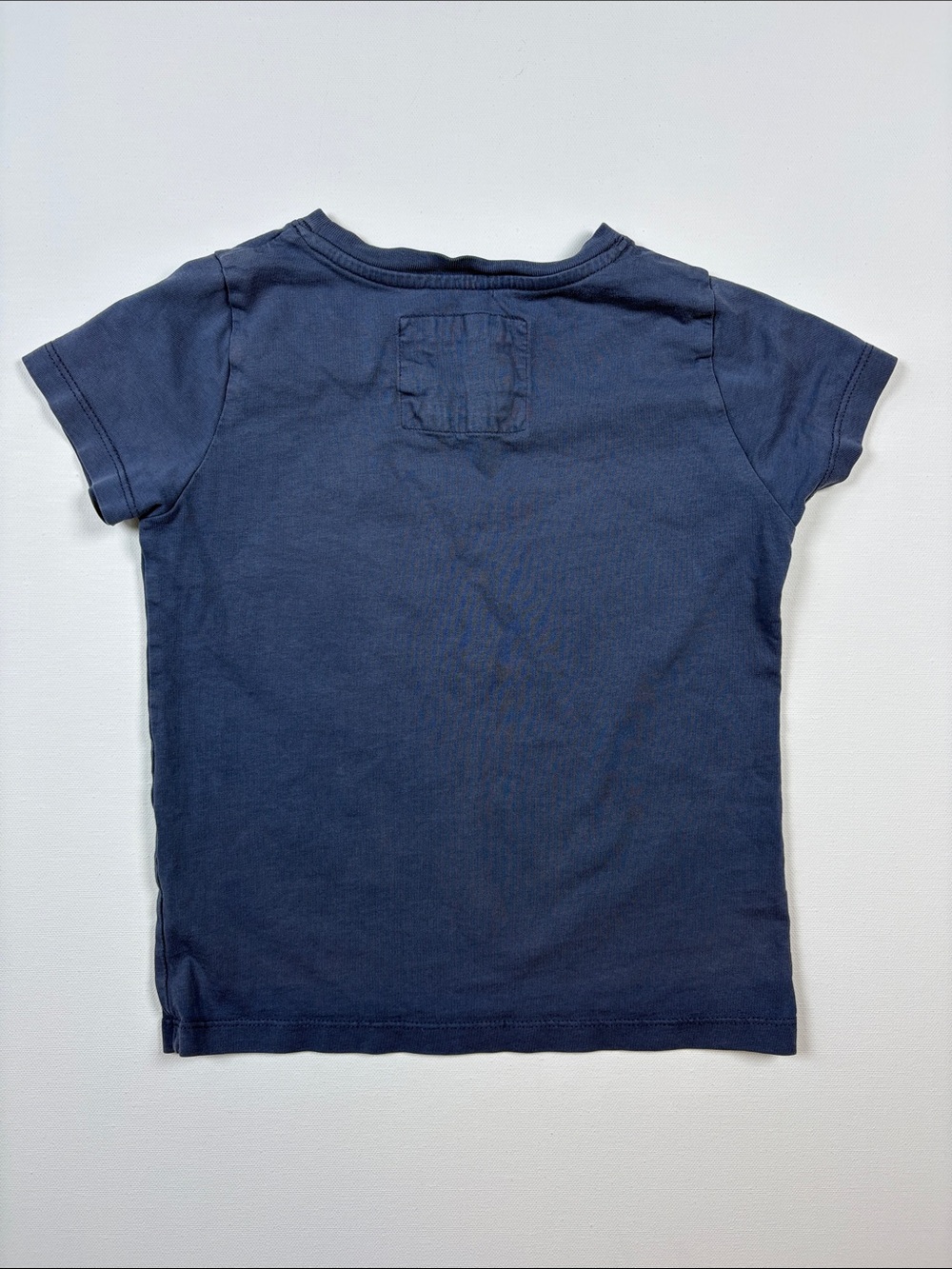 Mini Boden Navy Tee with Red Bicycle and Yellow Heart - Picture 3 of 5